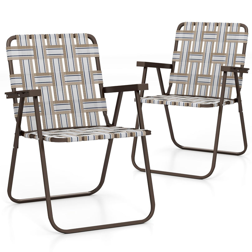 Giantex 2/4/6-Pack Lightweight Folding Camping Chairs
