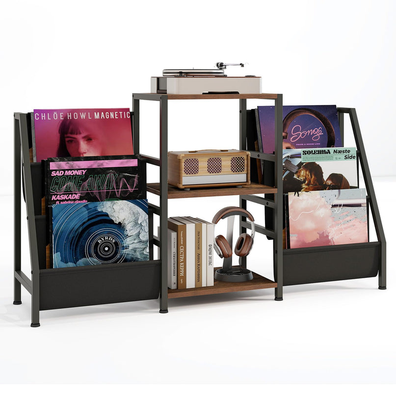 Giantex Record Player Stand with Vinyl Storage