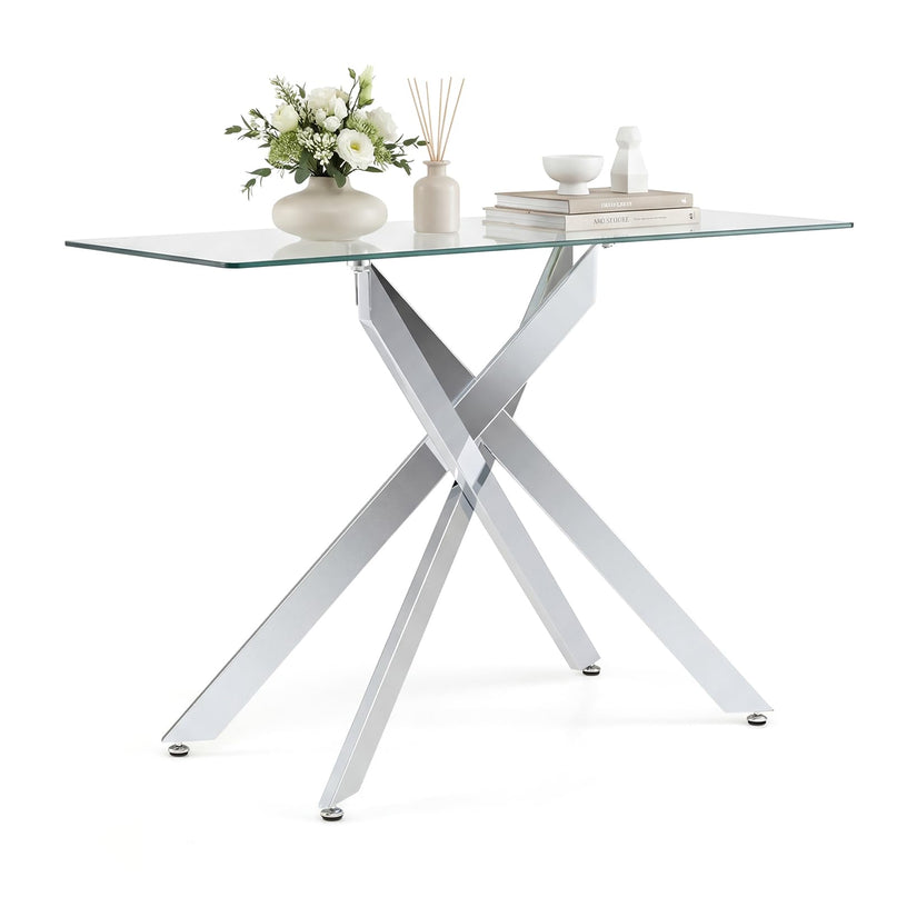 Table console en verre Giantex 45" pour salon