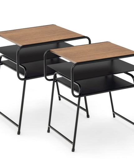 Giantex 3-Tier Side End Table with Shelf