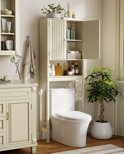 Giantex Meuble de rangement de salle de bain au-dessus des toilettes