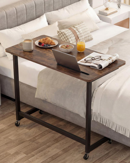 Giantex Mobile C-Shape Side Table - Rolling Bedside Table w/Tablet Slot ( 1/2 )