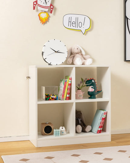Giantex 4-Cube Bookcase - 2-Tier Bookshelf Open Back