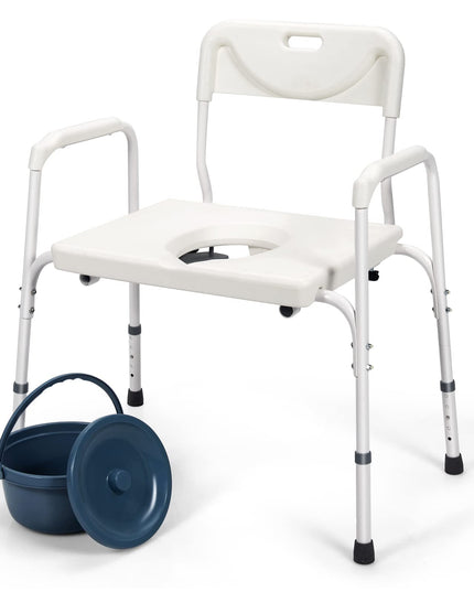 Giantex 3-in-1 Bedside Commode Chair