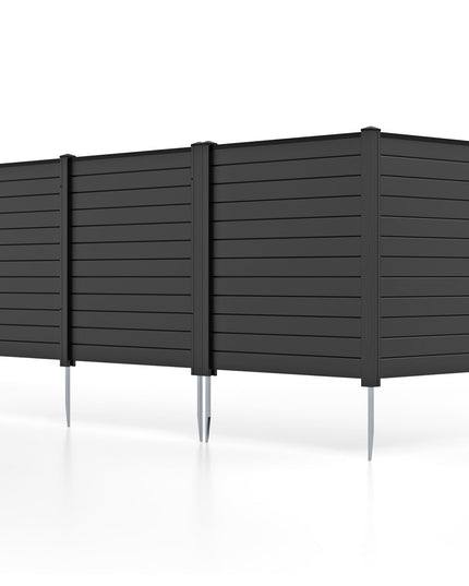 Giantex Air Conditioner Fence 2 Panels - 48''W x 48''H Outdoor Privacy Screen with Upgraded Metal Stakes