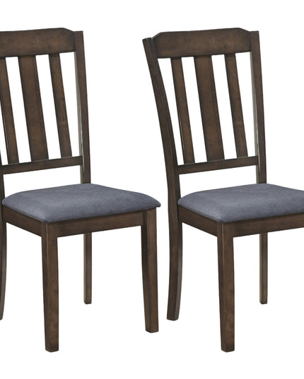 Giantex Wood Dining Chairs Set with Comfortable Backrest & Padded Seat