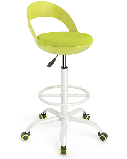 Giantex Drafting Chair with Back for Home