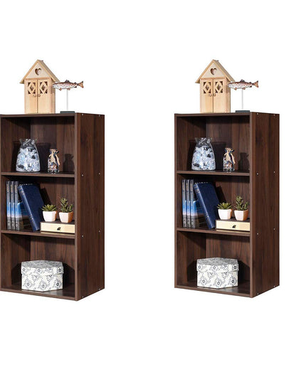 3 Shelf Bookcase Book Shelves Open Storage Cabinet