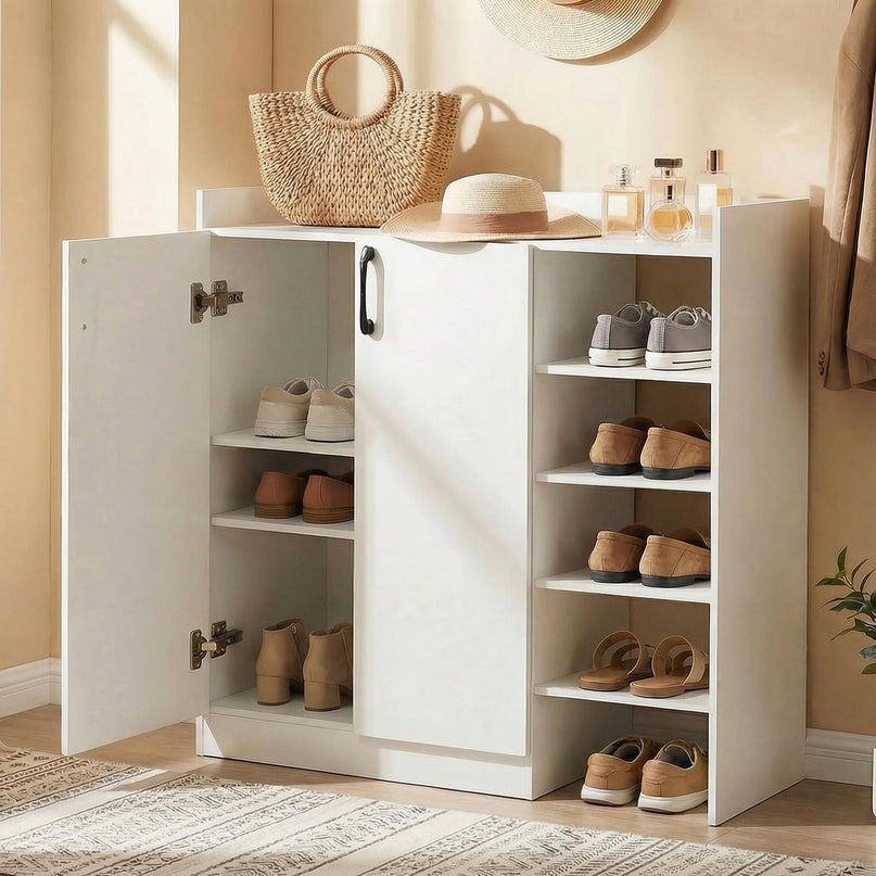 Meuble de rangement pour chaussures en bois Giantex avec 2 portes
