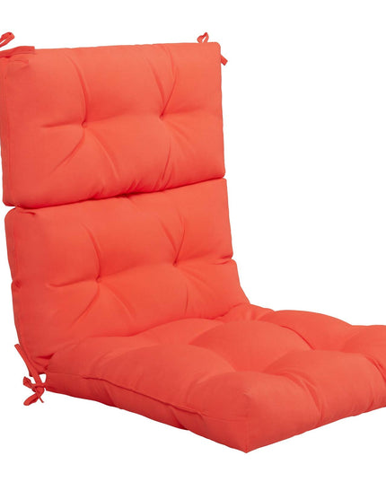 4.5 Inch Thick Outdoor High Back Chair Pads | Tufted Patio Cushion