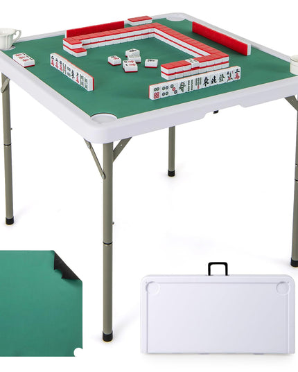 Giantex Folding Mahjong Table 35" Square Card Table