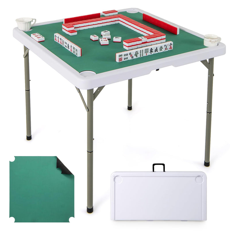 Giantex Folding Mahjong Table 35" Square Card Table