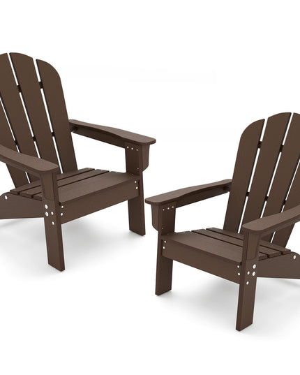 Chaise Adirondack pour enfants Giantex en PEHD – Chaise de jardin toutes saisons pour tout-petits au design ergonomique
