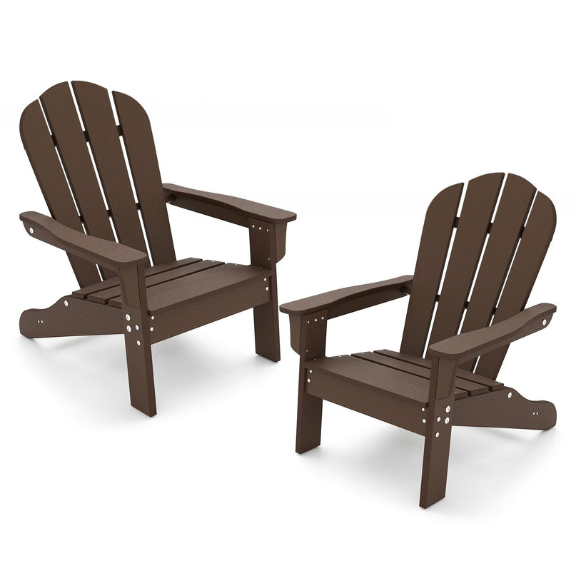 Giantex HIPS Kids Adirondack Chair - All-Weather Lawn Toddler Chair with Ergonomic Design