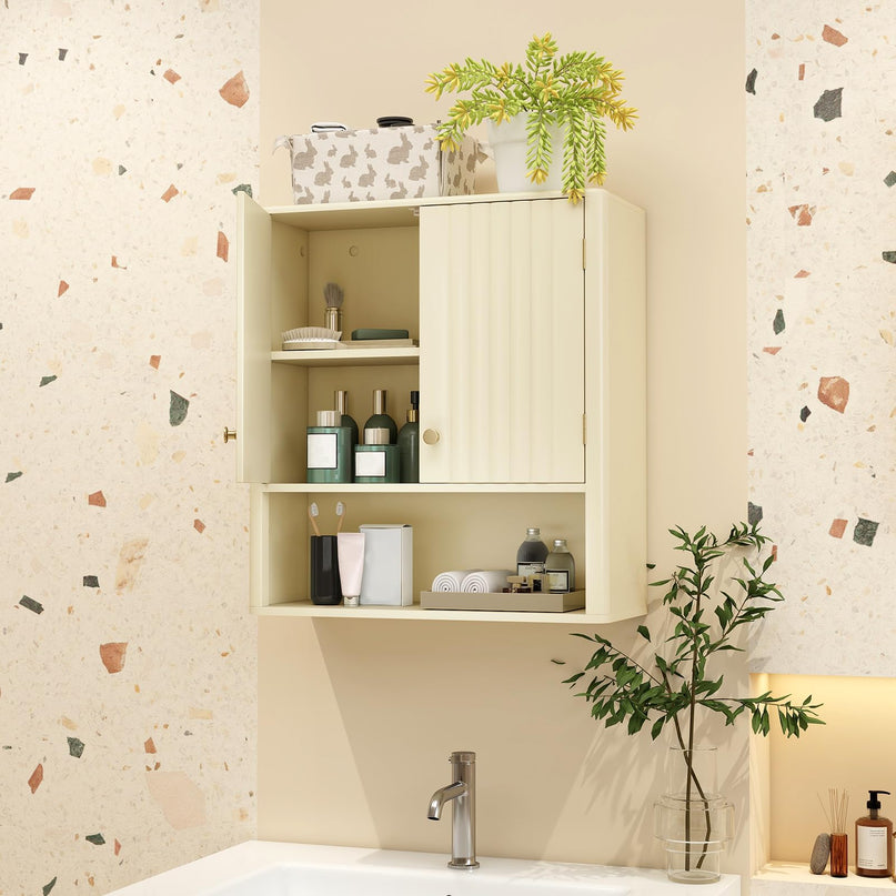 Giantex Wall Mounted Bathroom Cabinet for Laundry Room