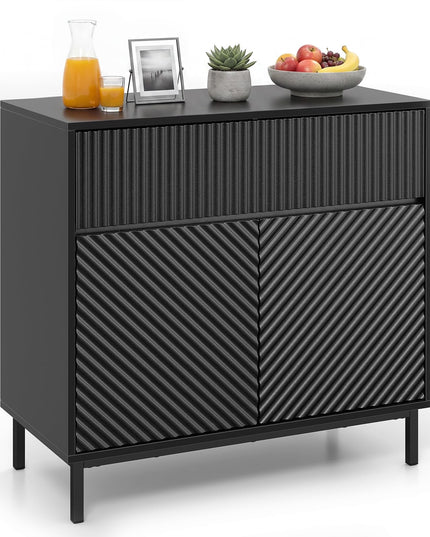 Giantex 32" Wide Buffet Cabinet with 2 Doors and 1 Drawer (1/2)