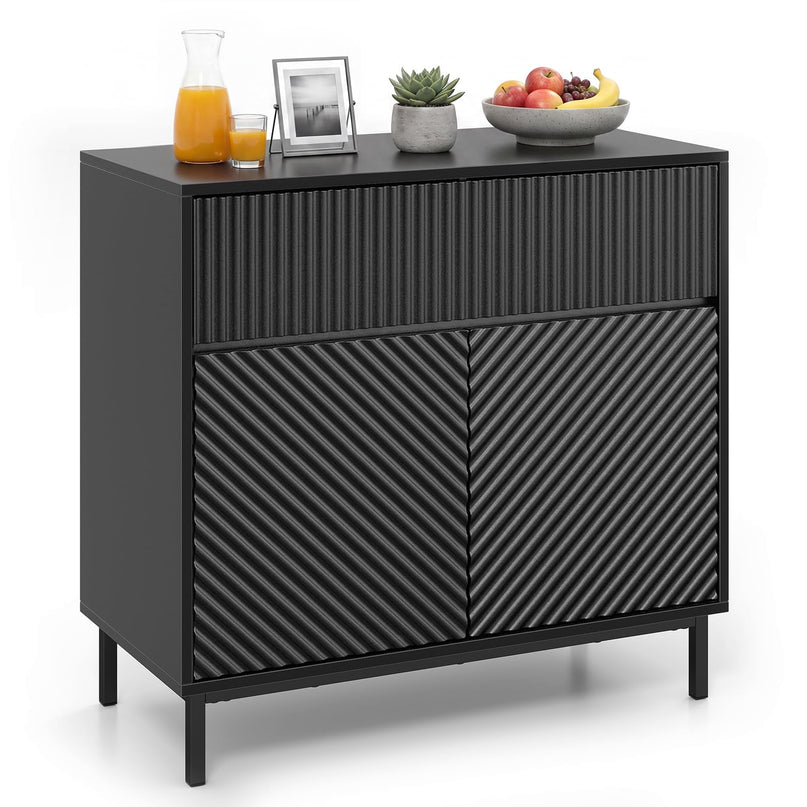 Giantex 32" Wide Buffet Cabinet with 2 Doors and 1 Drawer (1/2)