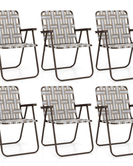 Giantex 2/4/6-Pack Lightweight Folding Camping Chairs