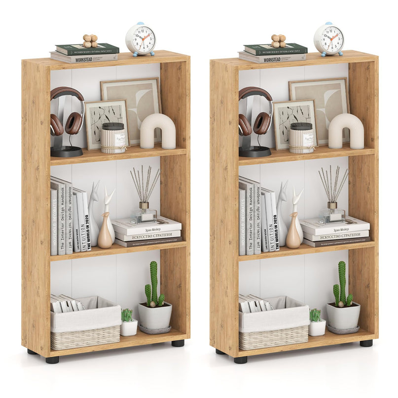 Giantex 3 Tier Bookcase with Anti Tipping Kit for Living Room