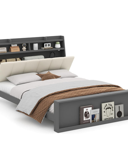 Giantex Full Size Bed Frame with Storage