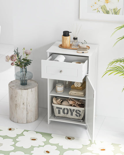 Giantex Floor Bathroom Storage Cabinet Freestanding Cabinet with Drawer