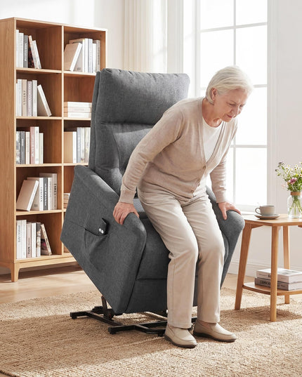 Giantex Power Lift Recliner Chair for Elderly | Electric Recliner Sofa w/Remote Control & Side Storage Pocket