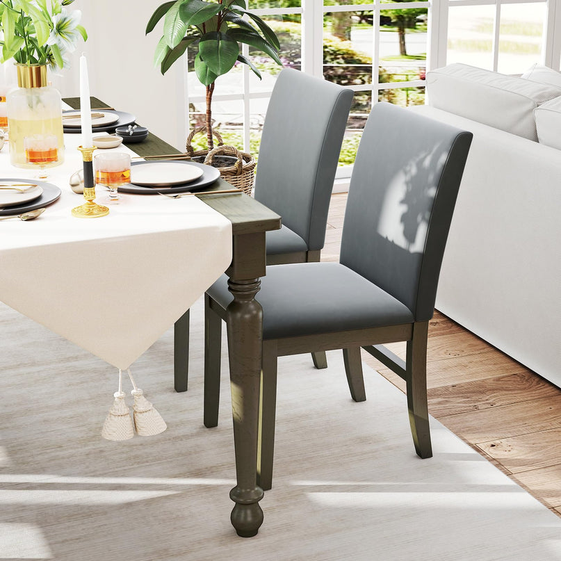 Giantex Upholstered Dining Chairs Set for Restaurant