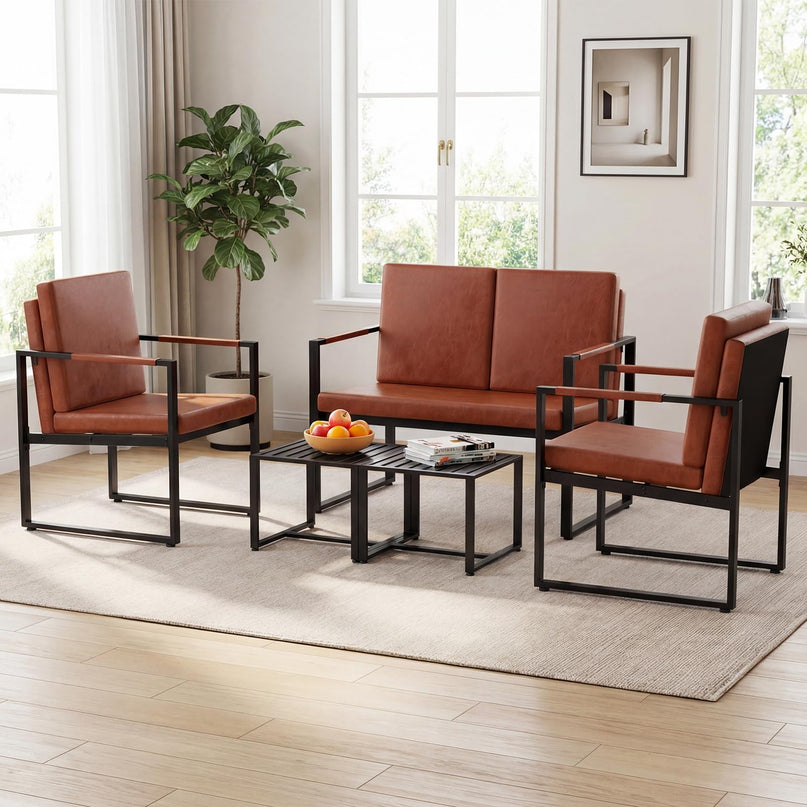 Giantex Modern Accent Chair Set of 2 for Living Room