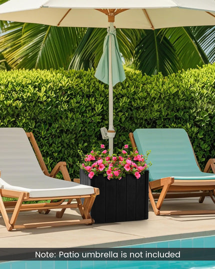 Giantex 88 lbs Umbrella Base with Fillable Planter with 4 Rollers
