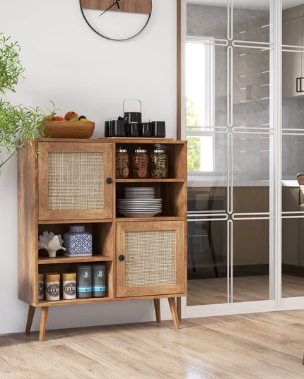Giantex Buffet Cabinet, Wood Sideboard Storage Cabinet