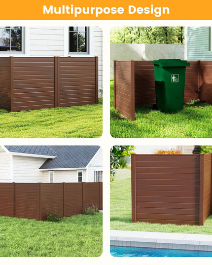 Giantex Outdoor Privacy Screen | 48''W x 48''H Decorative Air Conditioner Fence