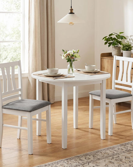 Giantex Wood Dining Chairs Set of 2/4 with Slat Back (2/4)
