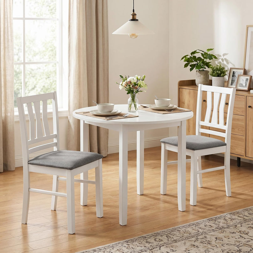 Giantex Wood Dining Chairs Set of 2/4 with Slat Back (2/4)