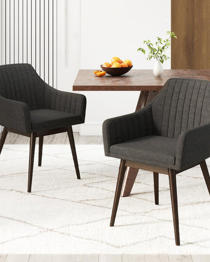 Giantex Upholstered Dining Chairs Set of 2/4 for Living Room