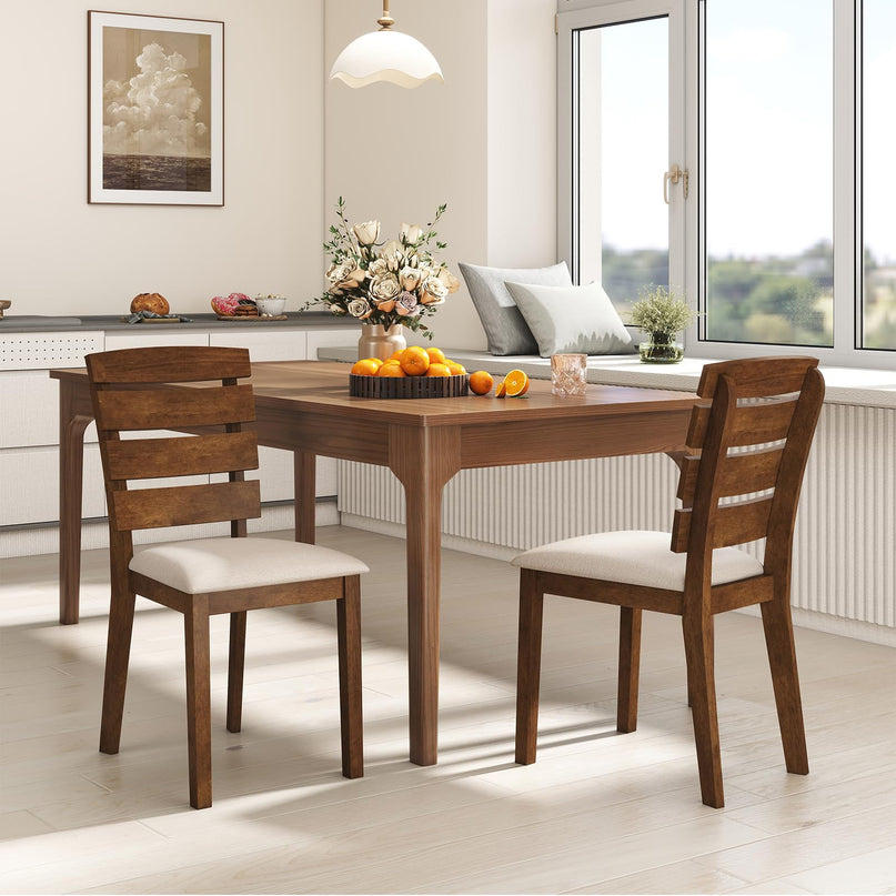 Giantex Wooden Dining Chairs Set for Living Dining Room