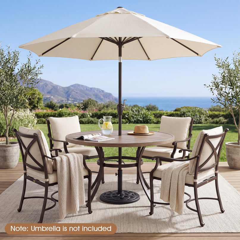 GIANTEX 20 lbs Patio Umbrella Base 16.5" Heavy Duty Outdoor Stand