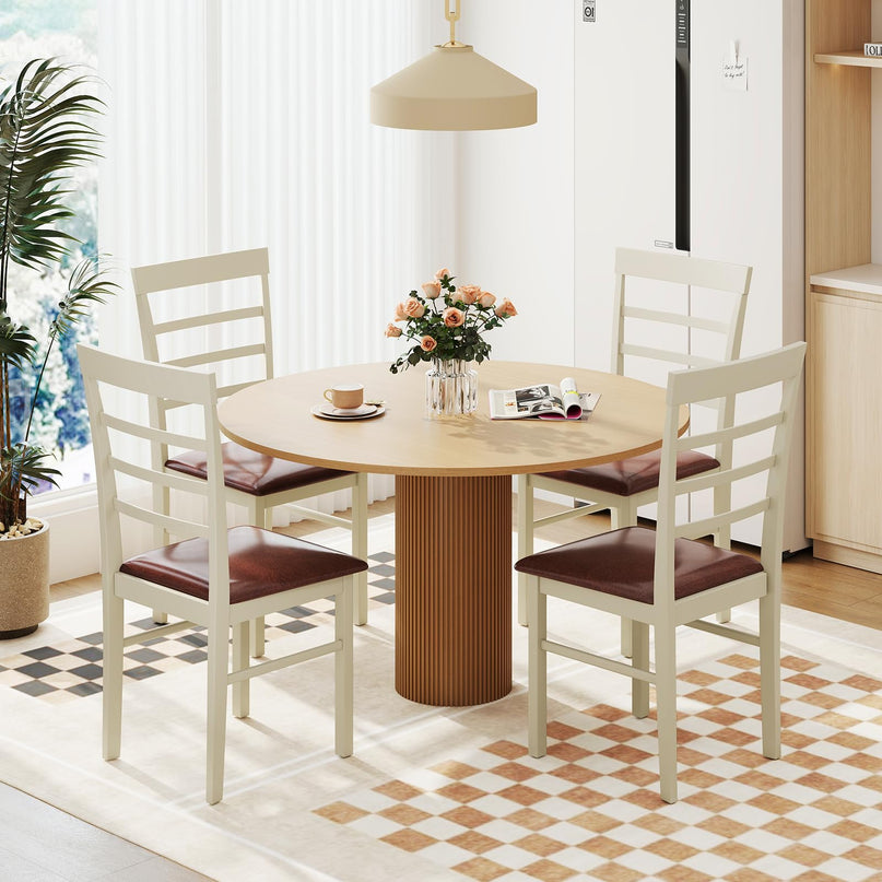Giantex Wooden Dining Chairs Set for Dining Room Living Room