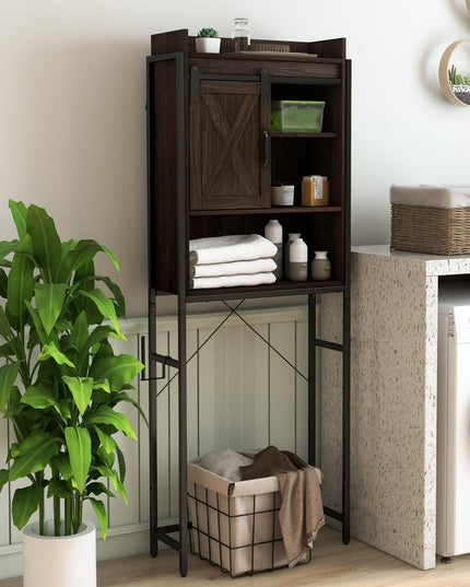 Giantex Over-The-Toilet Storage Cabinet, Freestanding 4-Tier Bathroom Organizer Rack