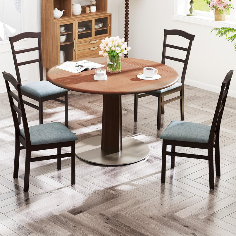 Giantex Wooden Dining Chairs Set for Dining Living Room