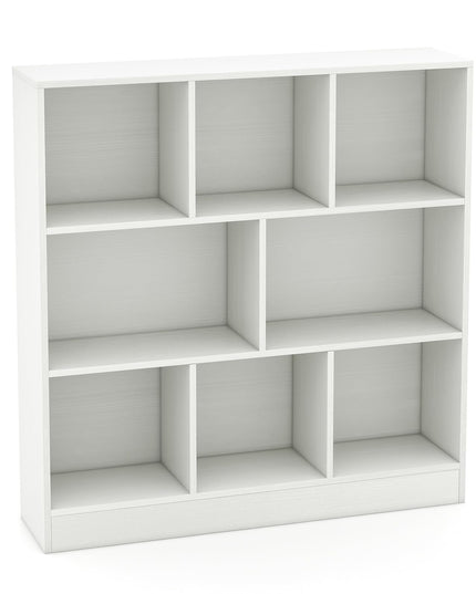 Giantex 8 Cube Bookcase, 4-Tier Freestanding Bookshelf w/ 8 Open Compartments, 2 Anti-Tipping Kits