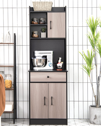 Giantex Kitchen Sideboard, Tall Buffet Hutch Cabinet