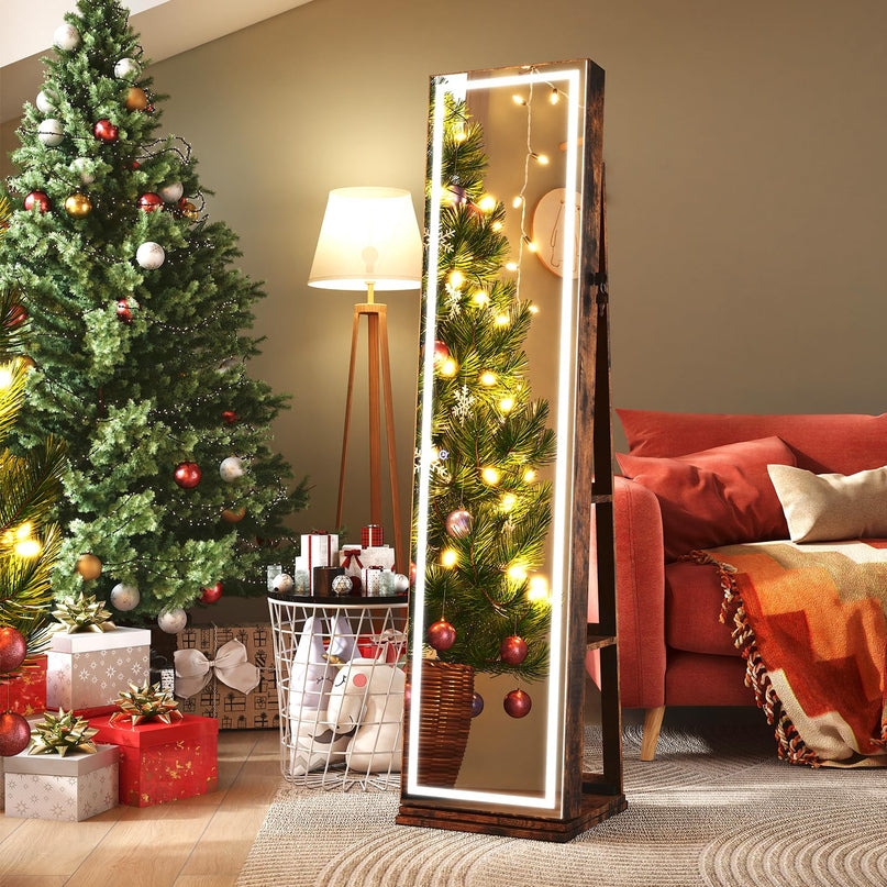 360° Rotating Jewelry Cabinet with Storage for Earrings