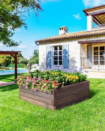 Brown Raised Garden Bed,  24'' L x 24'' W x 10''H