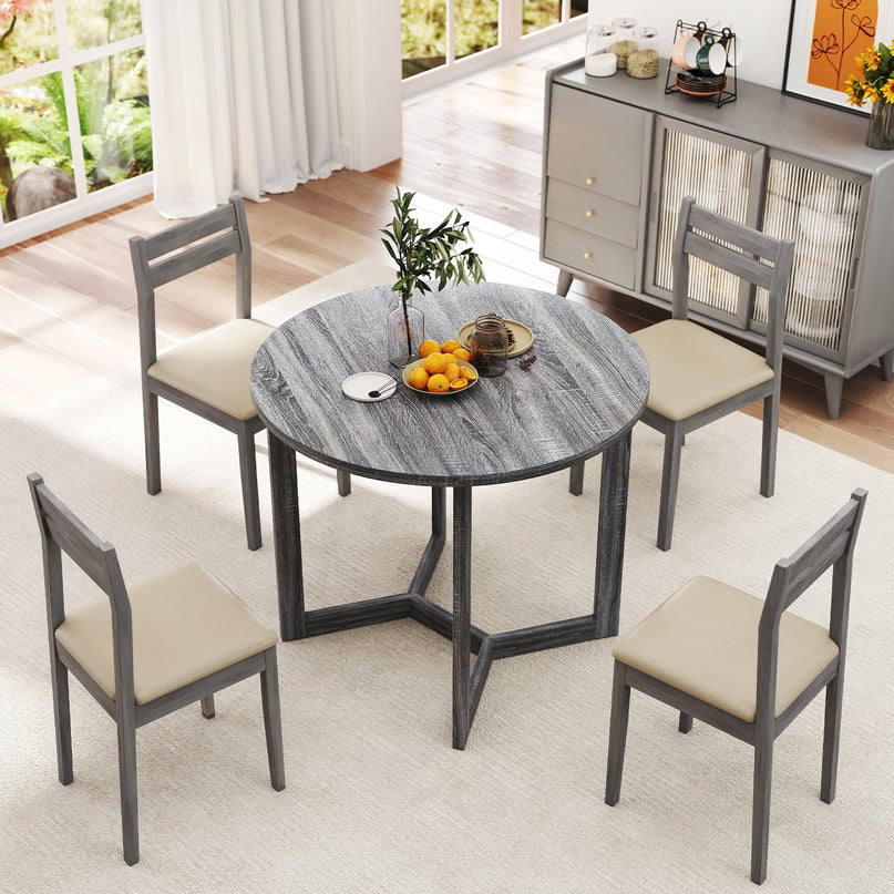 Giantex 36" Round Dining Table for 4