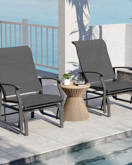 Giantex 2/4 Pack Outdoor Glider Rocking Chairs for Porch