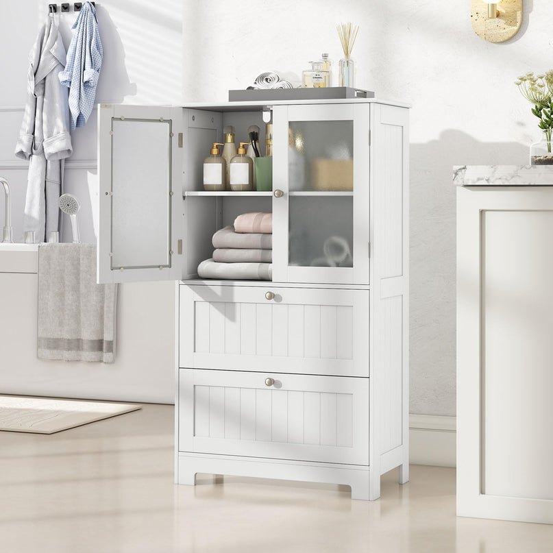 Giantex Bathroom Storage Cabinet w/2 Large Drawers