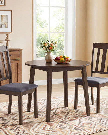 Giantex Wood Dining Chairs Set with Comfortable Backrest & Padded Seat