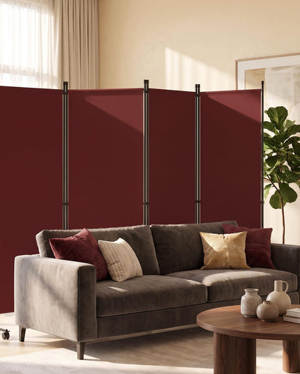 Giantex 4 Panel Folding Room Divider with Wheels