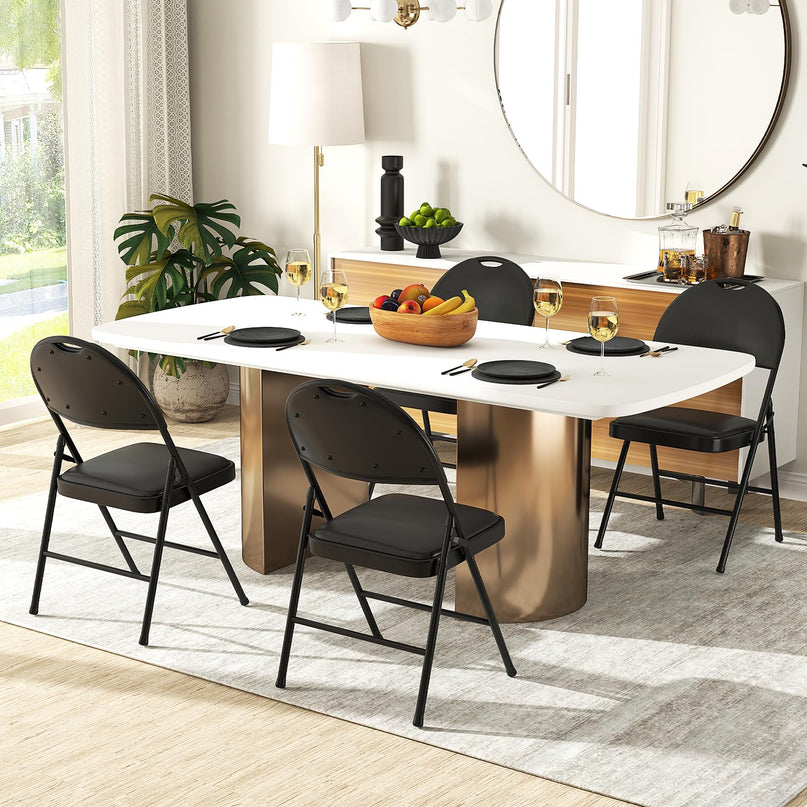 Giantex  Folding Chair with Metal Frame for Indoor Outdoor