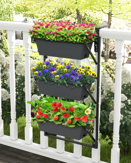 Giantex Vertical Raised Garden Bed, Hanging & Wall-Mounted Planter Garden Boxes
